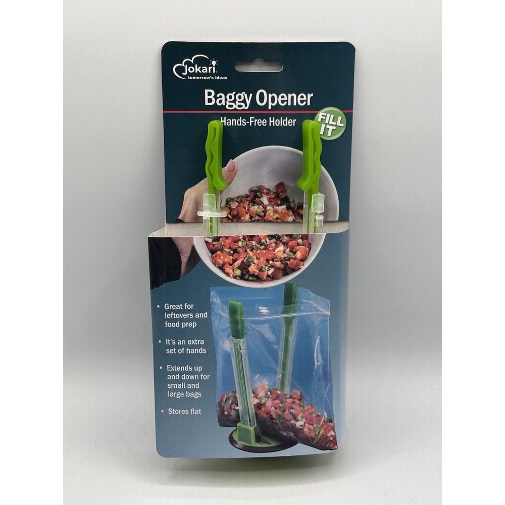 JOKARI BAGGY OPENER HANDS-FREE HOLDER SUCTION BASE STORES FLAT